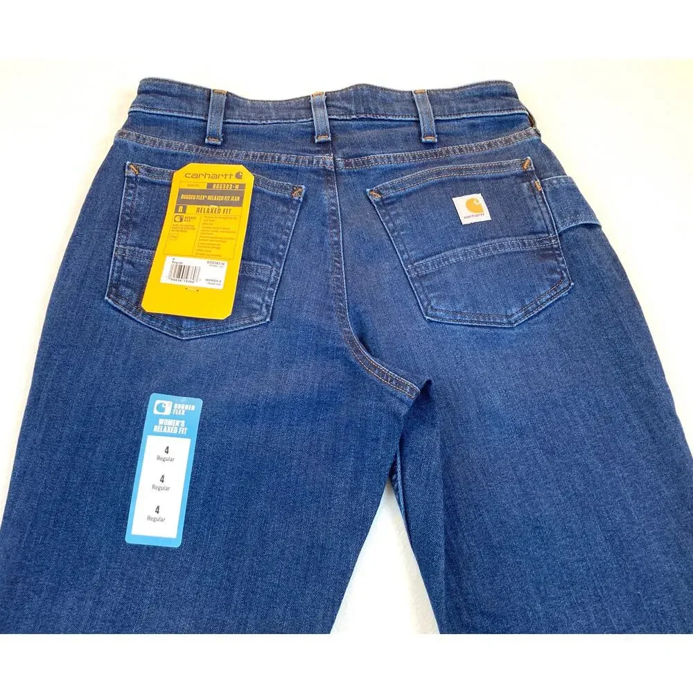 Carhartt Size 4 Regular Relaxed Fit Rugged Flex Jeans NWT - Picture 7 of 7